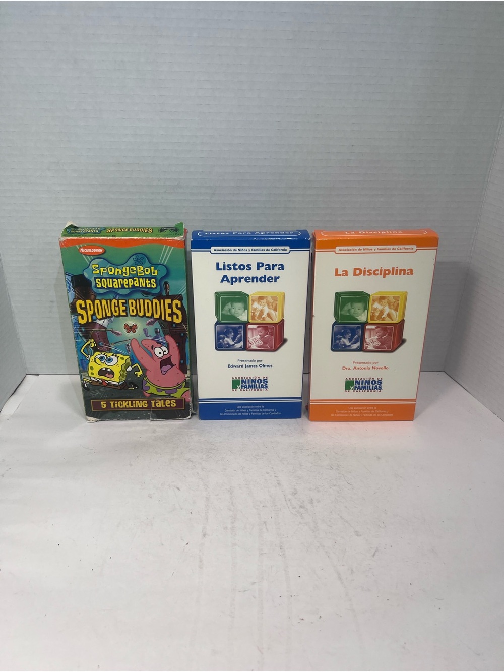 SpongeBob Squarepants Sponge Buddies ,English and Listos Para Aprender (Spanish)